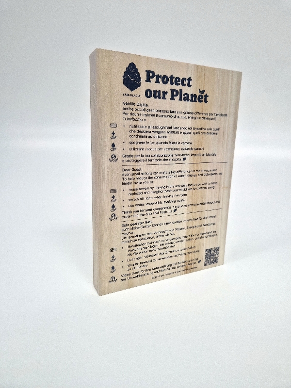LEGNO (protect). Segnaletica su vero legno